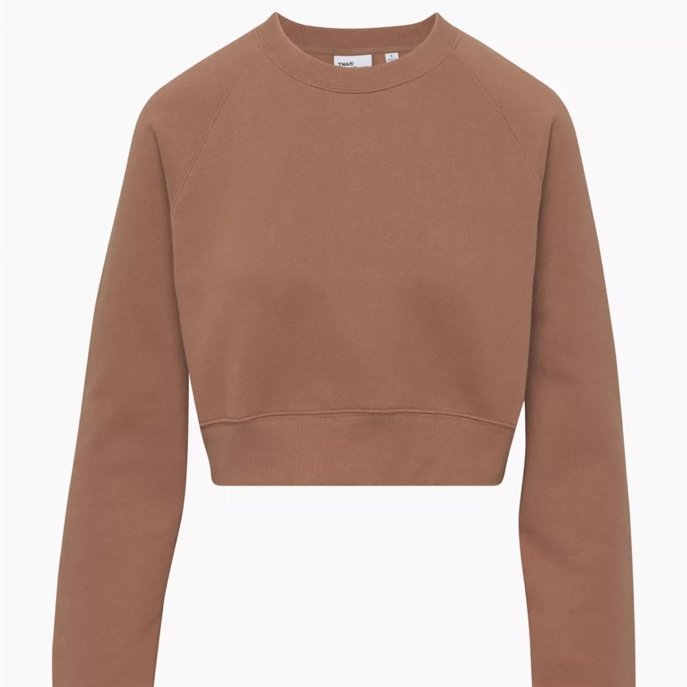 TNA Cozy Fleece Perfect Raglan Sweatshirt